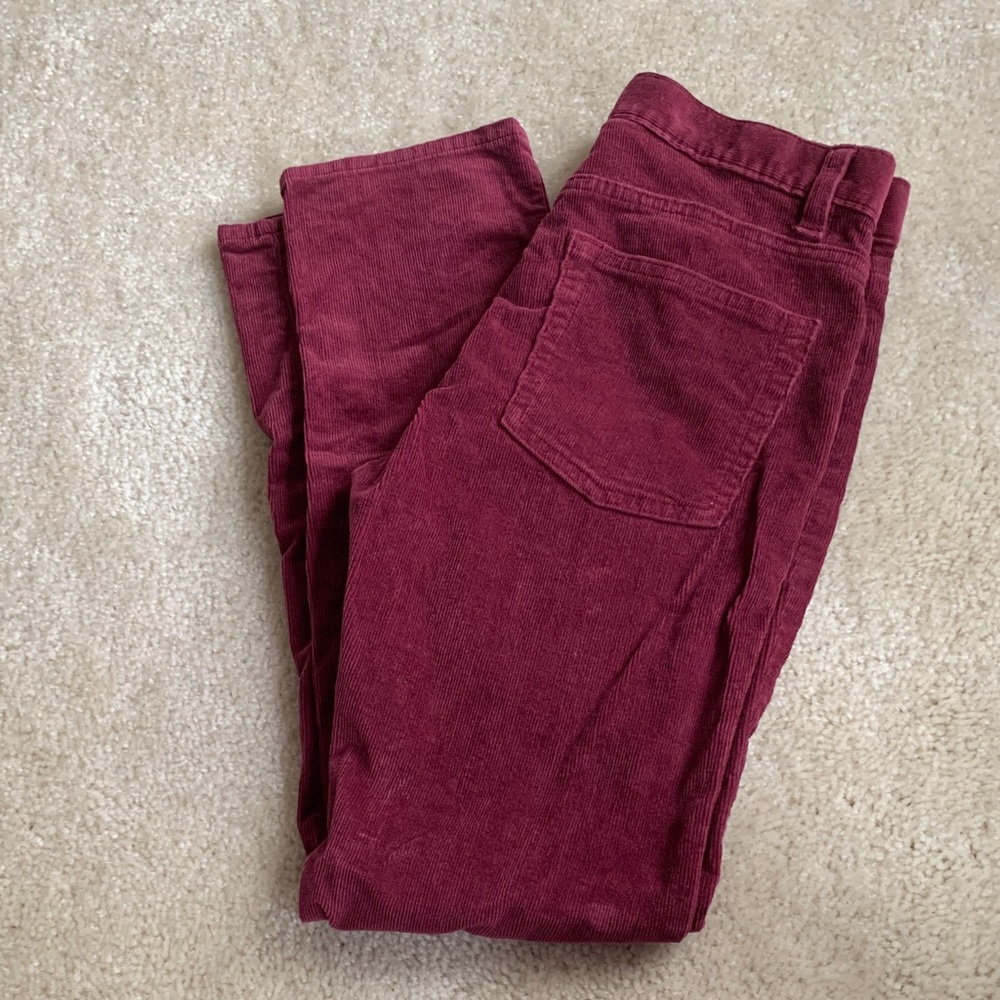 Crewcuts Burgundy Kids Casual Pants color: maroon